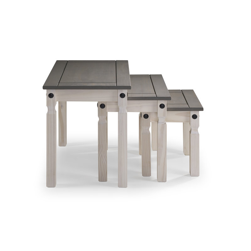 Brambly Cottage Couchtisch Hoopes mit Hockern | Wayfair.de